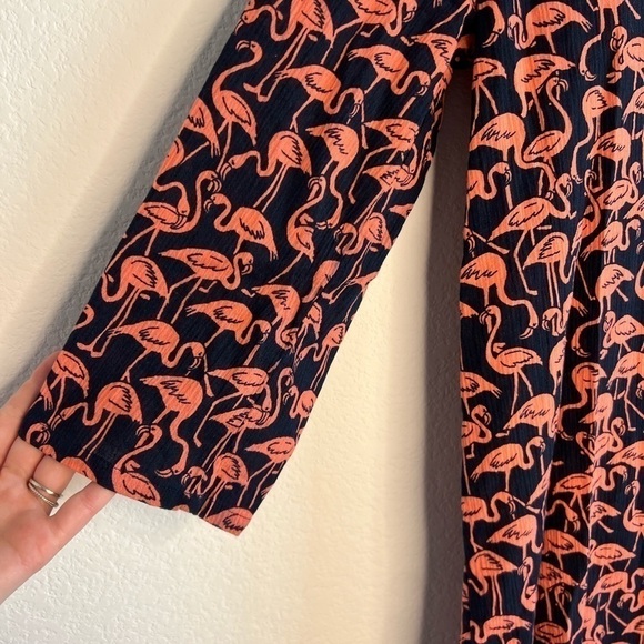 J Crew Women’s Pink Flamingo Dress Size Small - Picture 3 of 8
